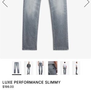 7 for all man kind gray luxe performance plus jeans